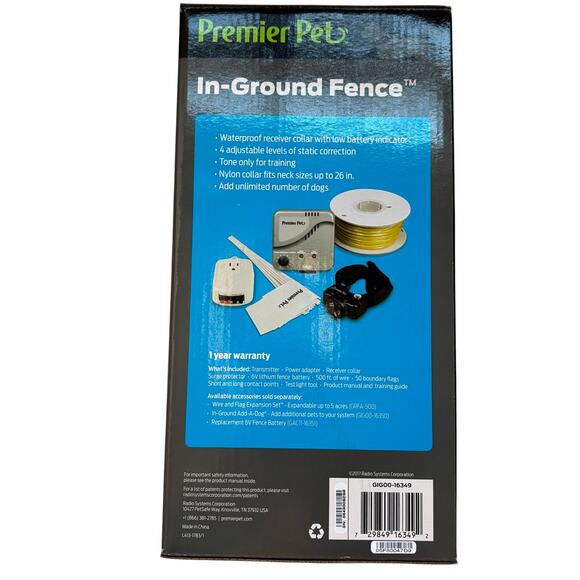 Premier Pet In-Ground Fence Transmitter Collar Static Correction GIG00-16349 - Picture 4 of 5